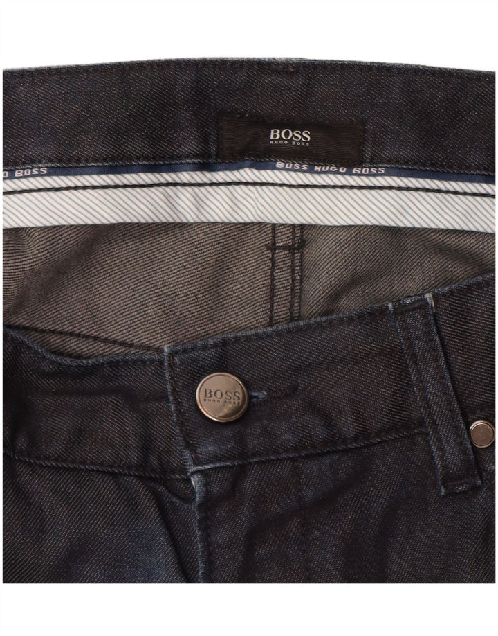 Jeans skinny da uomo Hugo Boss W34 L30 cotone blu navy