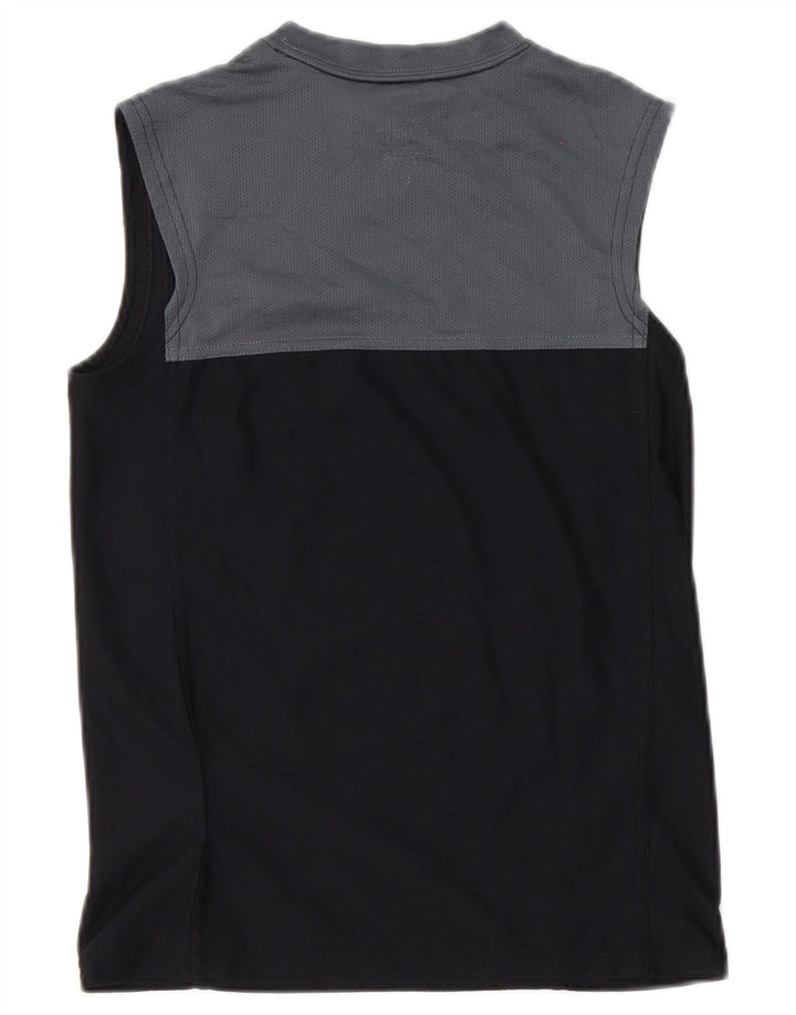 Canotta Nike Dri Fit da donna UK 10 Small Nero Colourblock Poliestere