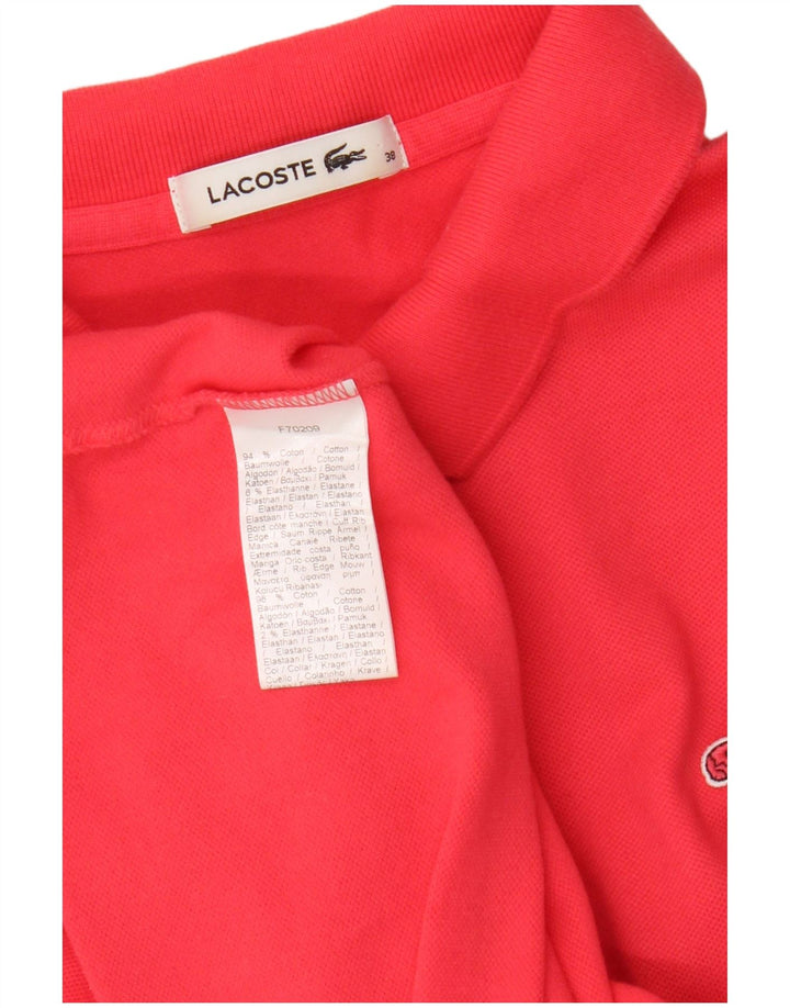 Polo da donna Lacoste taglia 38 media rossa in cotone