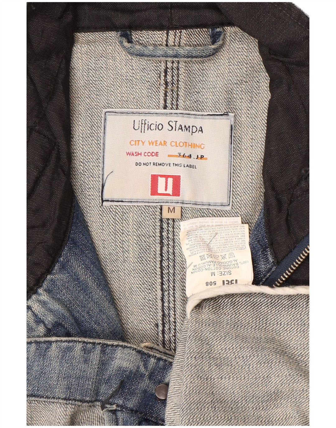 Giacca di jeans vintage da uomo UK 38 blu medio