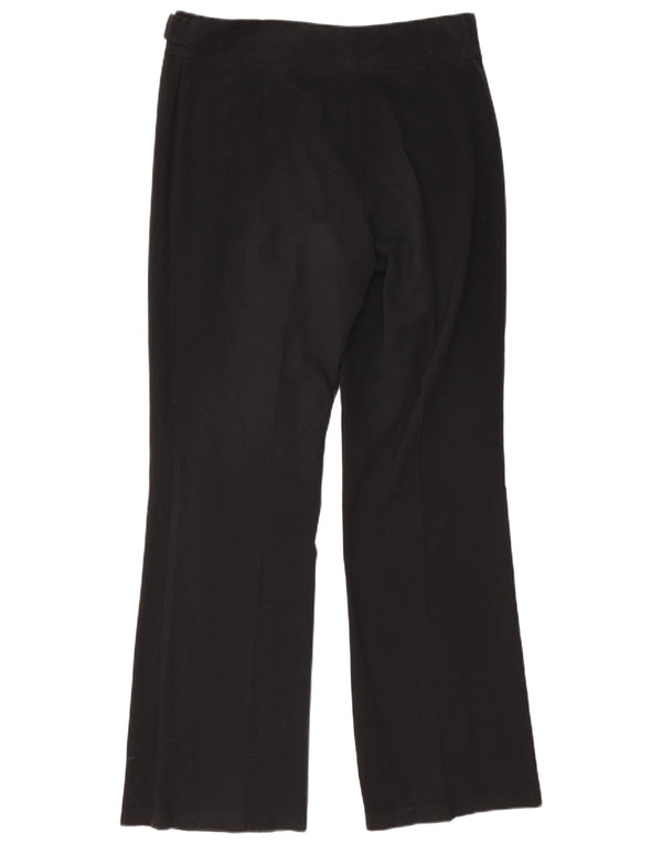 Pantaloni da abito Bootcut da donna Marks & Spencer UK 16 Large W34 L32 Nero