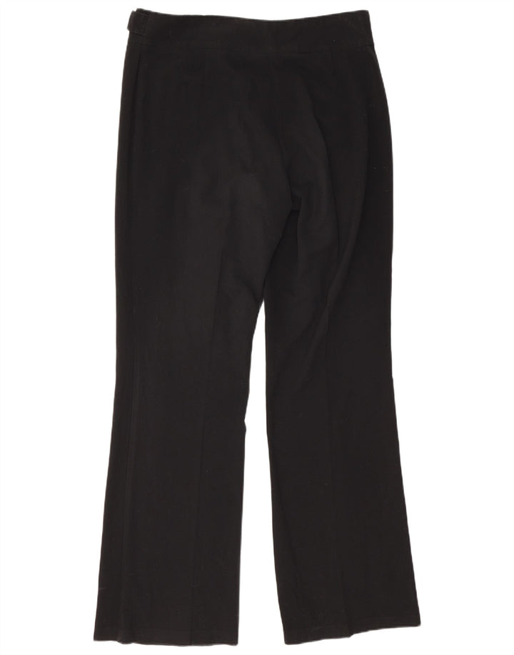 Pantaloni da abito Bootcut da donna Marks & Spencer UK 16 Large W34 L32 Nero