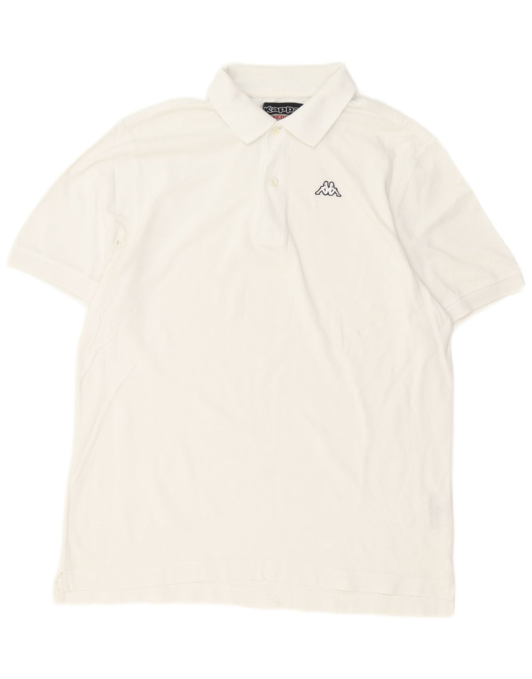 Polo Kappa Uomo Cotone Medio Bianco