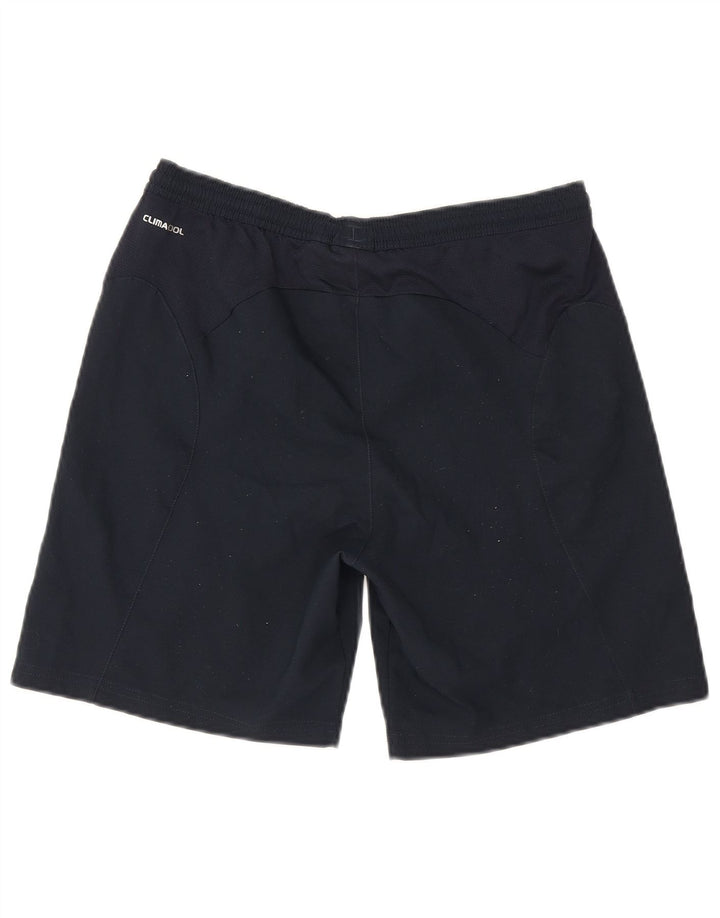 Pantaloncini sportivi Adidas Climacool da ragazzo 13-14 anni in poliestere blu navy