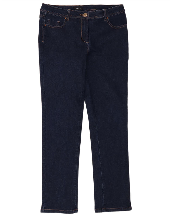 Jeans slim da donna M&Co UK 12 medio W32 L31 cotone blu navy