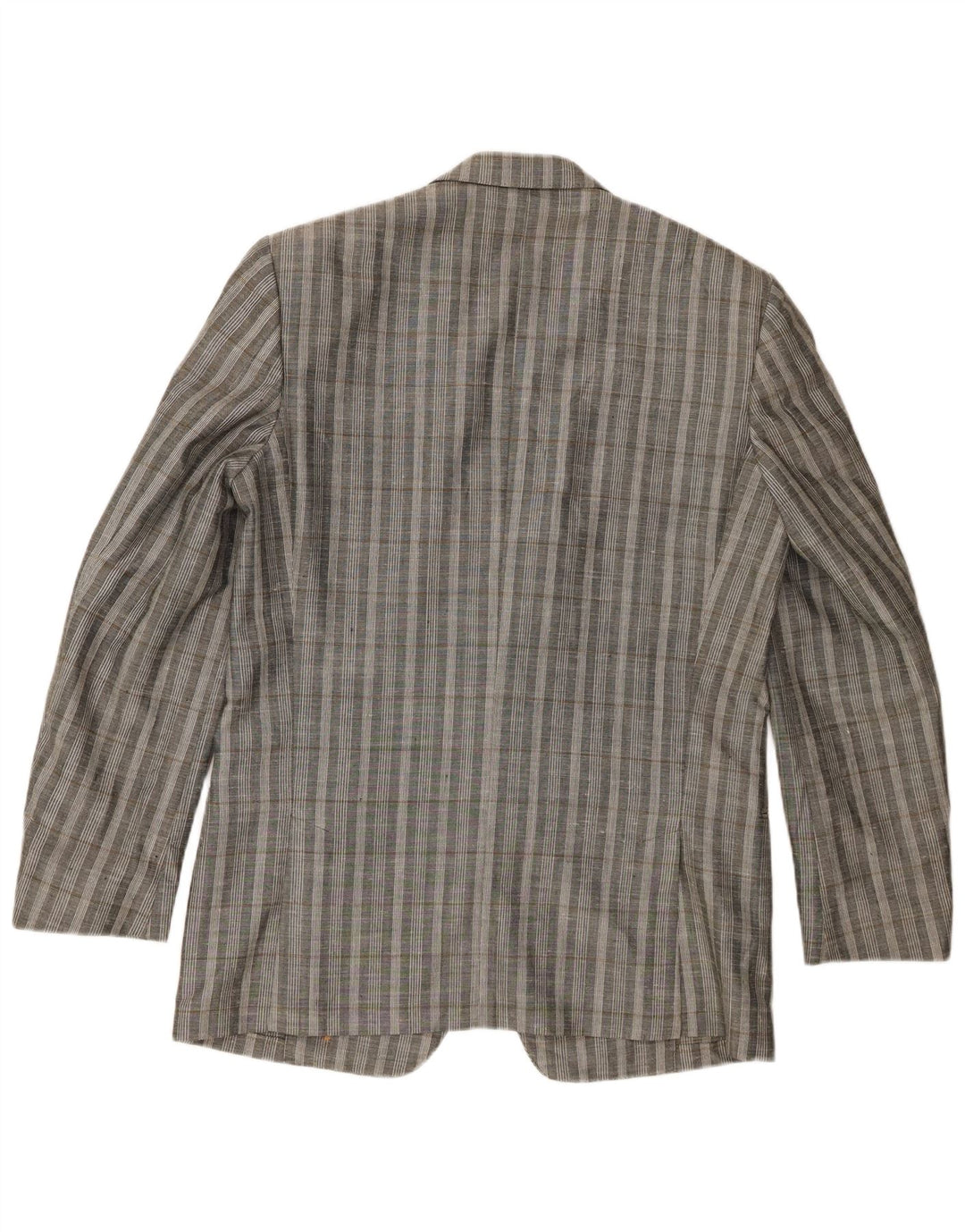 Camicia in denim a 2 bottoni da uomo Facis UK 38 a quadri grigio medio