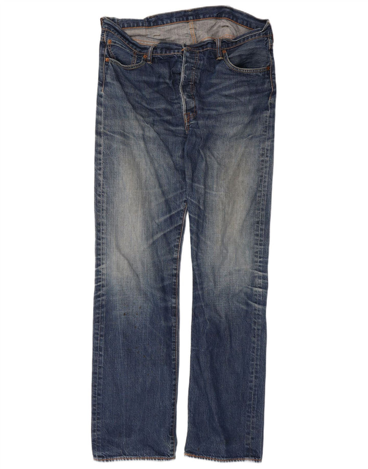 Jeans dritti da uomo Levi's W38 L36 in cotone blu
