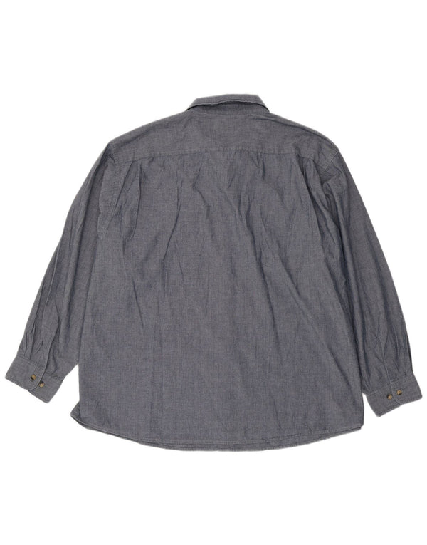 Camicia da uomo WRANGLER 3XL cotone blu navy