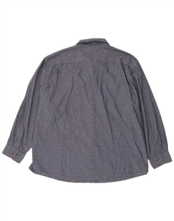 Camicia da uomo WRANGLER 3XL cotone blu navy