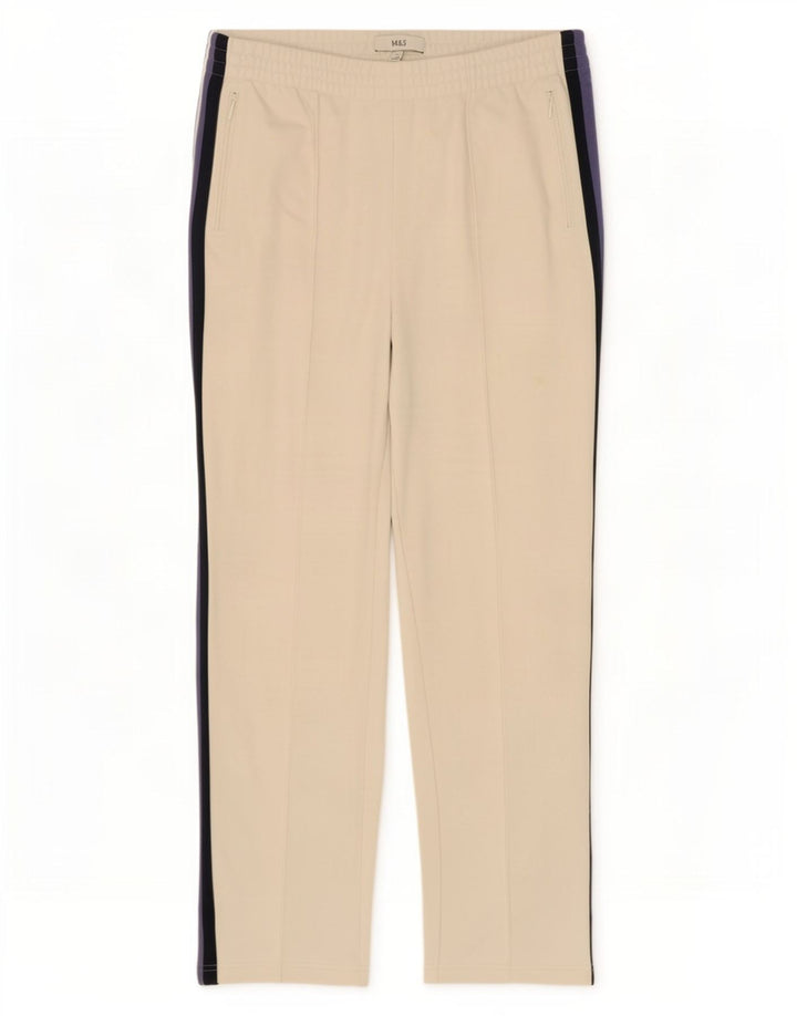 Pantaloni da tuta da donna Marks & Spencer UK 12 medio bianco sporco