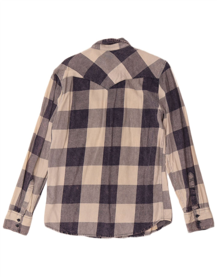 Camicia Levi's da uomo in flanella piccola in cotone a quadri blu navy