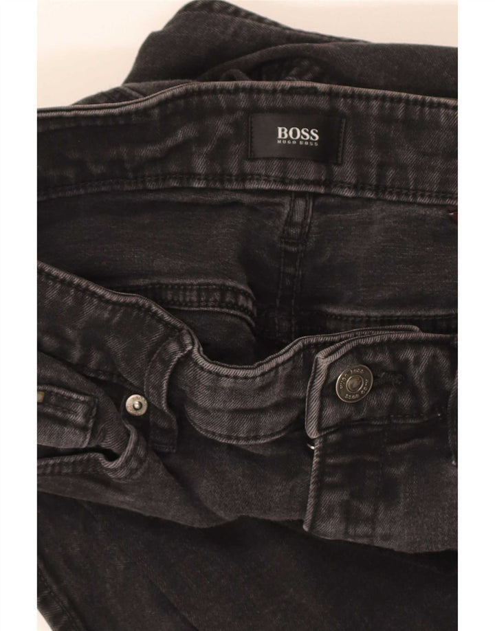 Jeans slim da uomo Hugo Boss W30 L31 cotone nero