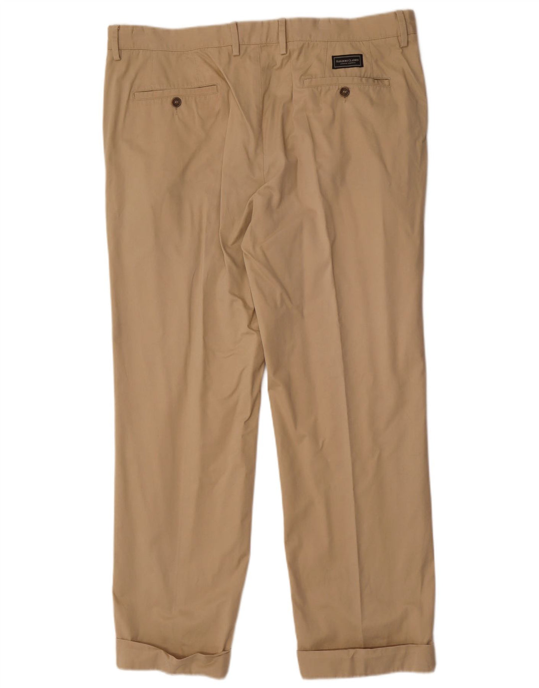 Pantaloni chino dritti da uomo Marlboro Classics W38 L30 Beige