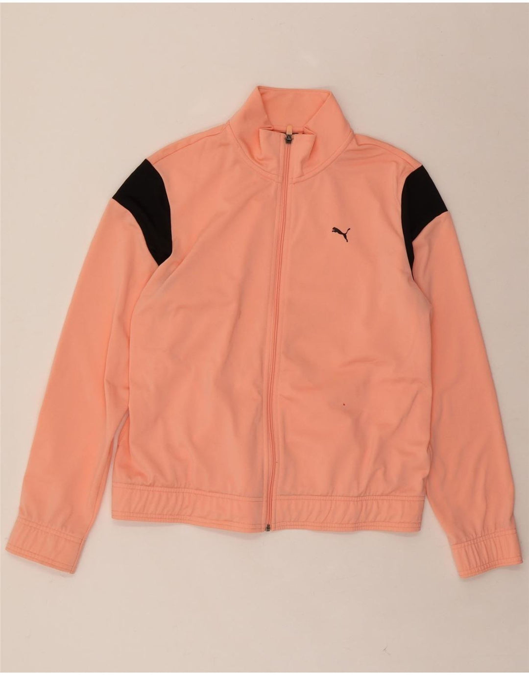 PUMA Womens Tracksuit Top Jacket UK 16 Large Pink Colourblock Vintage Puma and Second-Hand Puma from Messina Hembry 