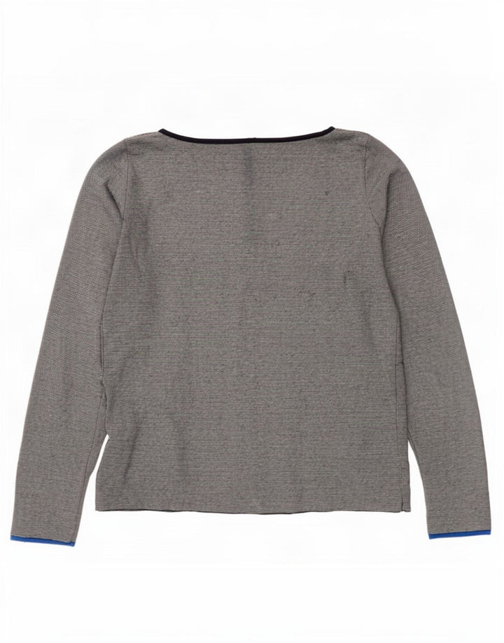Gap Maglia da donna a maniche lunghe UK 14 Cotone grigio medio