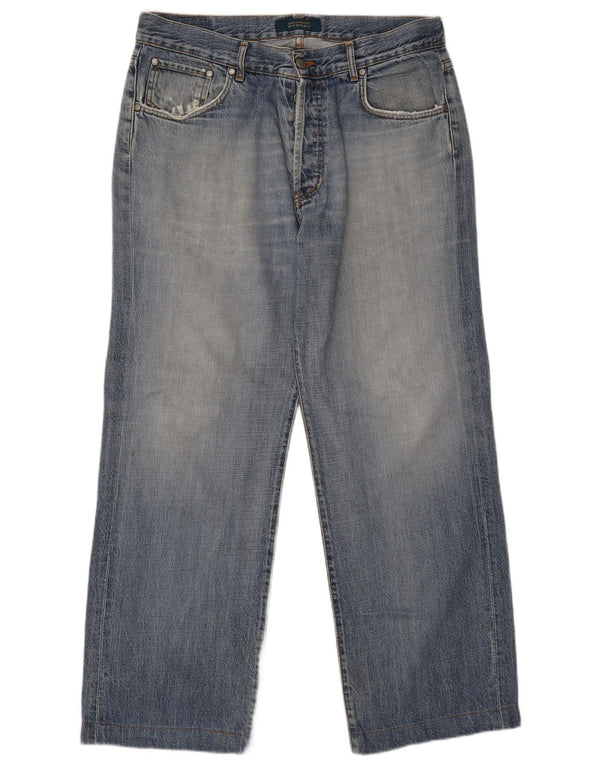 Jeans dritti da uomo Zara EU 46 XL W36 L29 Cotone blu