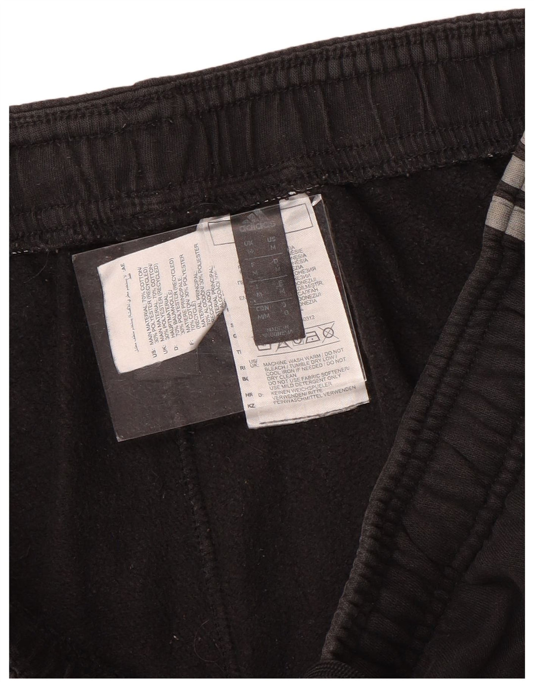 Pantaloni da tuta da donna ADIDAS Joggers UK 12 medio cotone nero