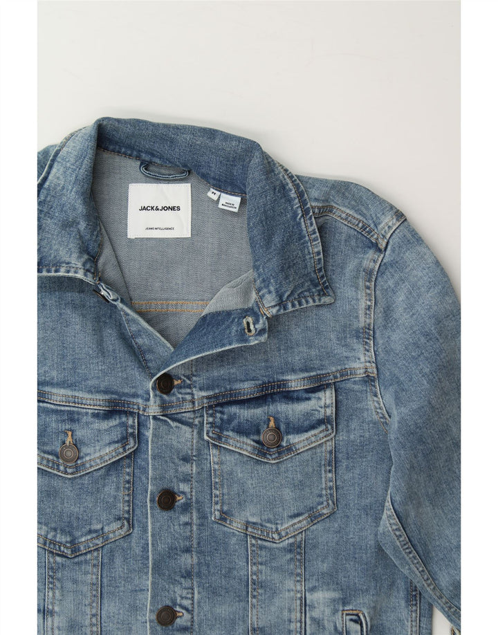 JACK & JONES Mens Denim Jacket UK 38 Medium Blue Cotton Vintage Jack & Jones and Second-Hand Jack & Jones from Messina Hembry 