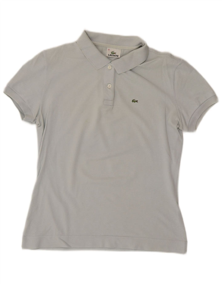 LACOSTE Womens Polo Shirt Size 44 Large Blue Cotton