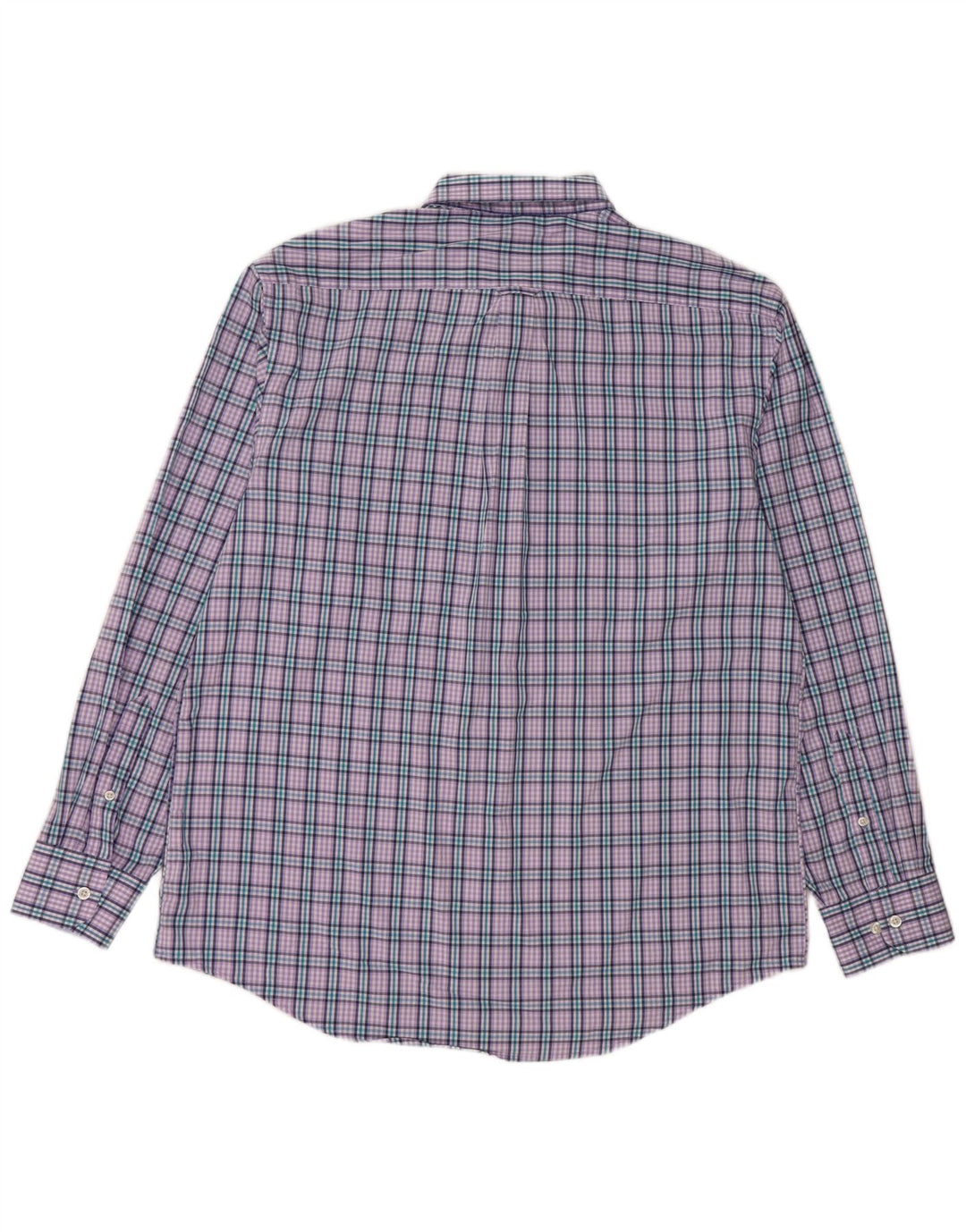 Camicia in flanella da uomo IZOD, cotone a quadri viola grande