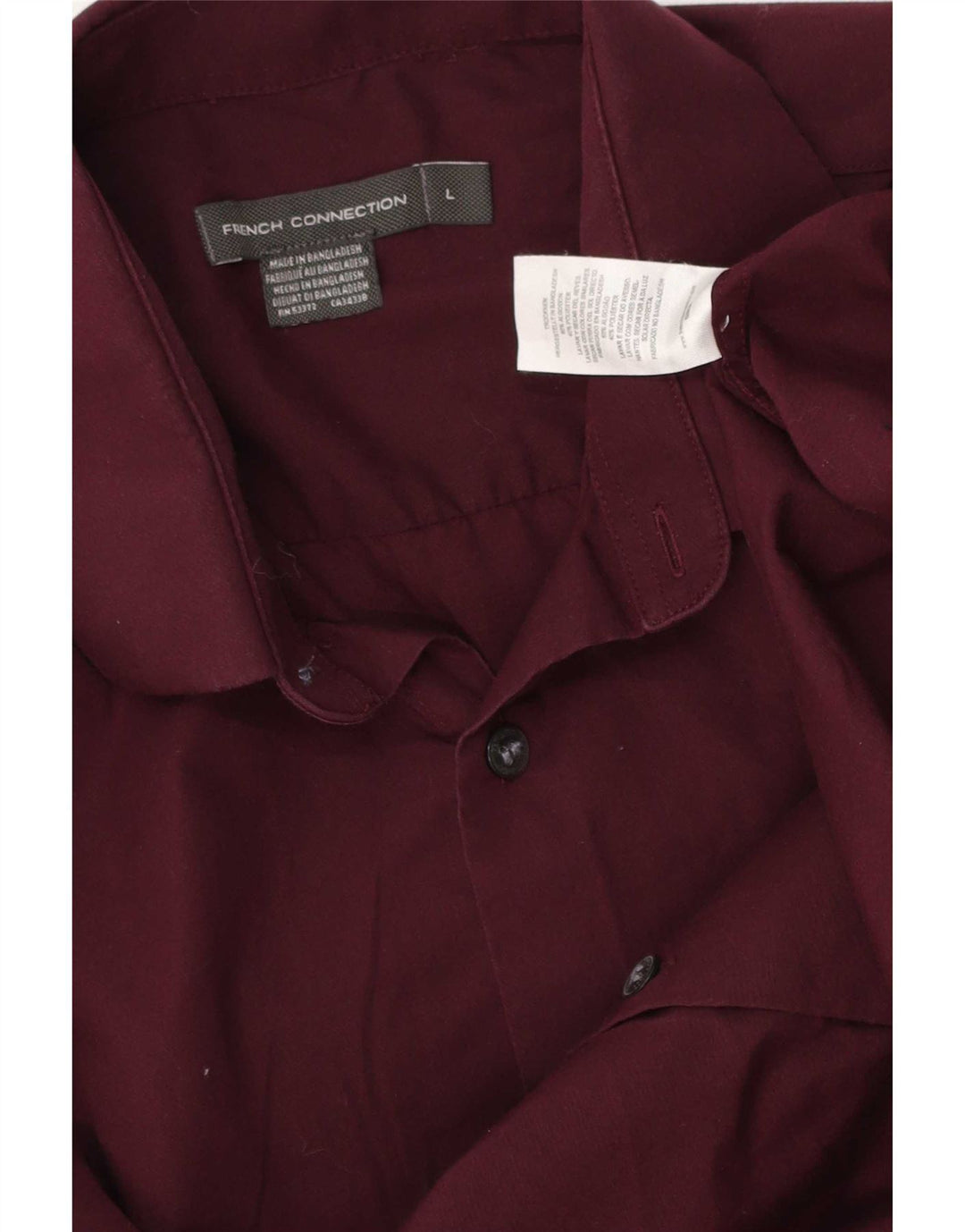 Camicia da uomo French Connection grande in cotone bordeaux