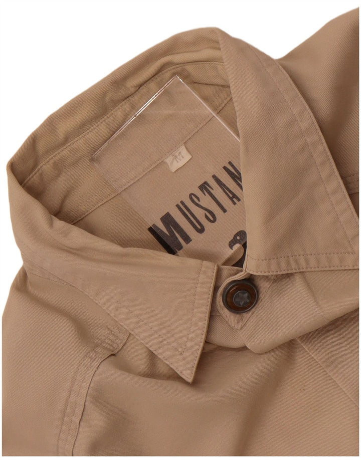 Camicia da uomo Mustang Beige medio