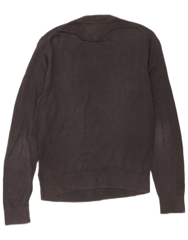 Maglione maglione girocollo da uomo Tommy Hilfiger XS cotone blu navy