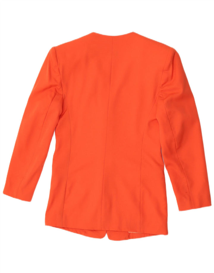 Giacca blazer a 5 bottoni da donna Issima UK 12 arancione medio