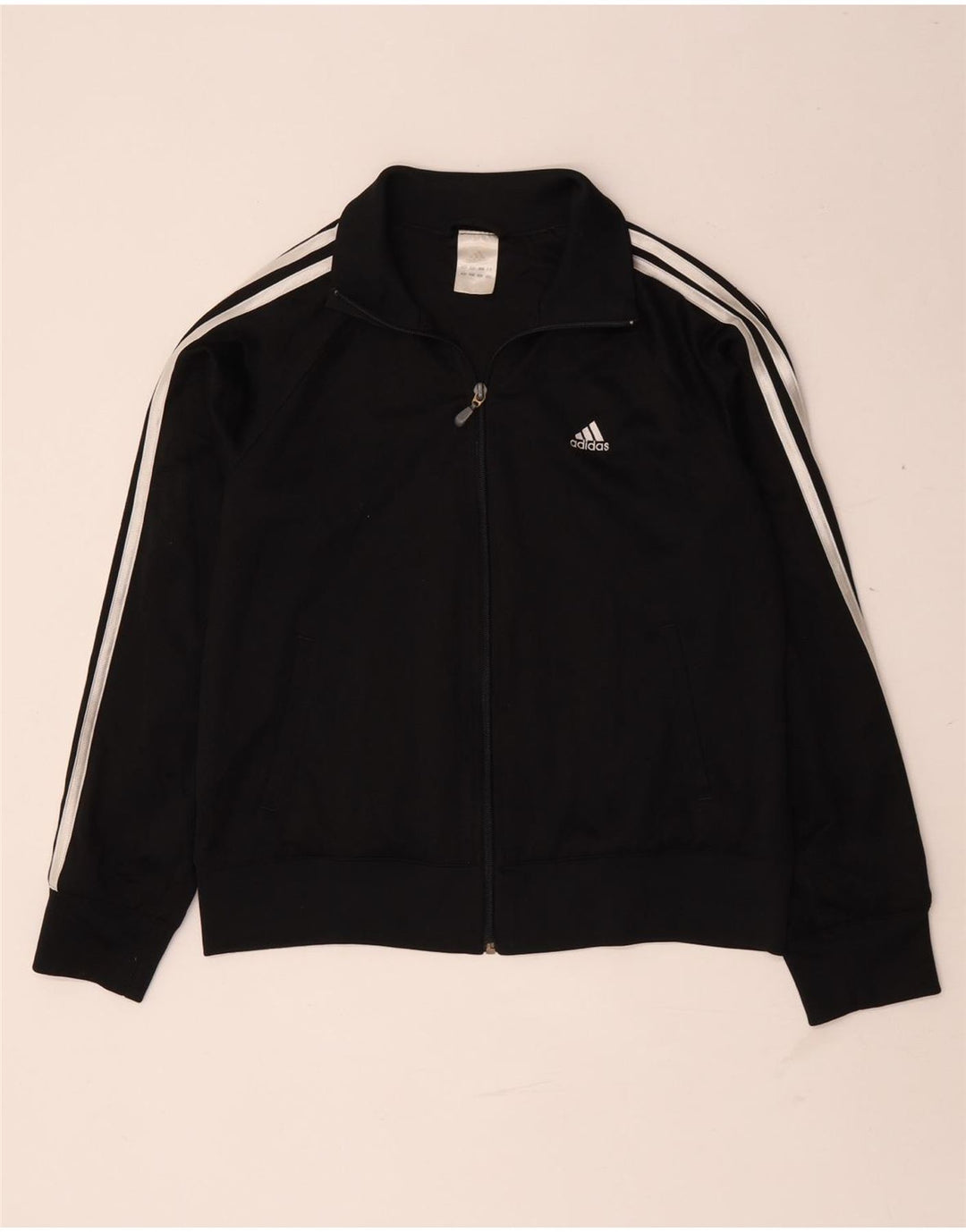 Giacca da tuta da donna Adidas UK 16 grande poliestere nero