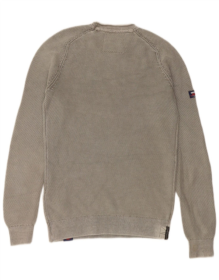 Maglione da uomo girocollo Superdry in cotone verde piccolo