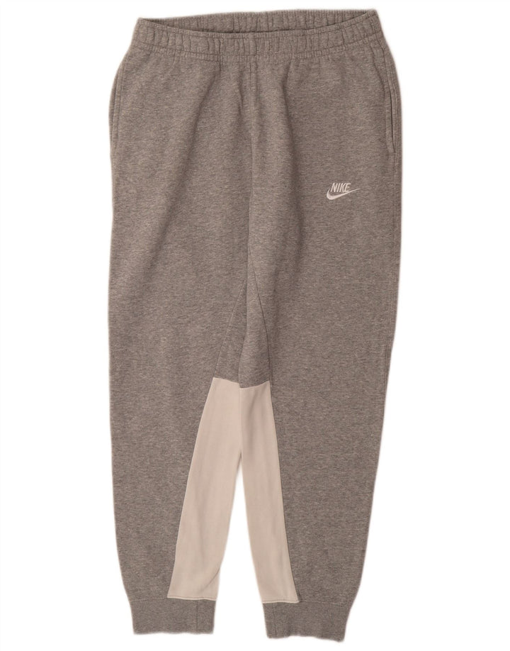 Pantaloni da tuta da uomo NIKE Joggers in cotone color block grigio medio