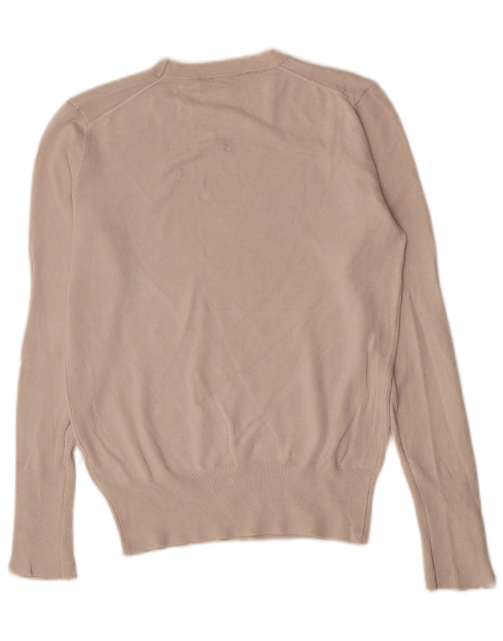 Maglione maglione girocollo da donna Zara UK 14 grande beige