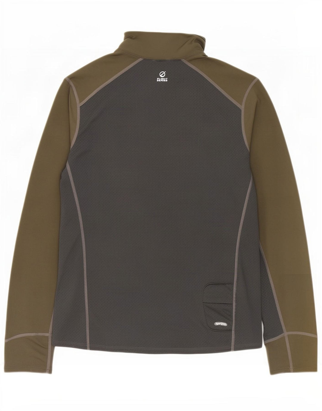 The North Face Uomo Pullover con zip Collo Tuta da ginnastica Top Large Khaki Colourblock