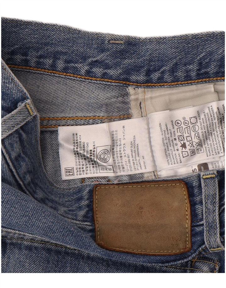 Jeans dritti da uomo Levi's W34 L32 in cotone blu