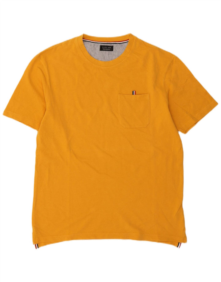 T-shirt Zara da uomo Top gialla media