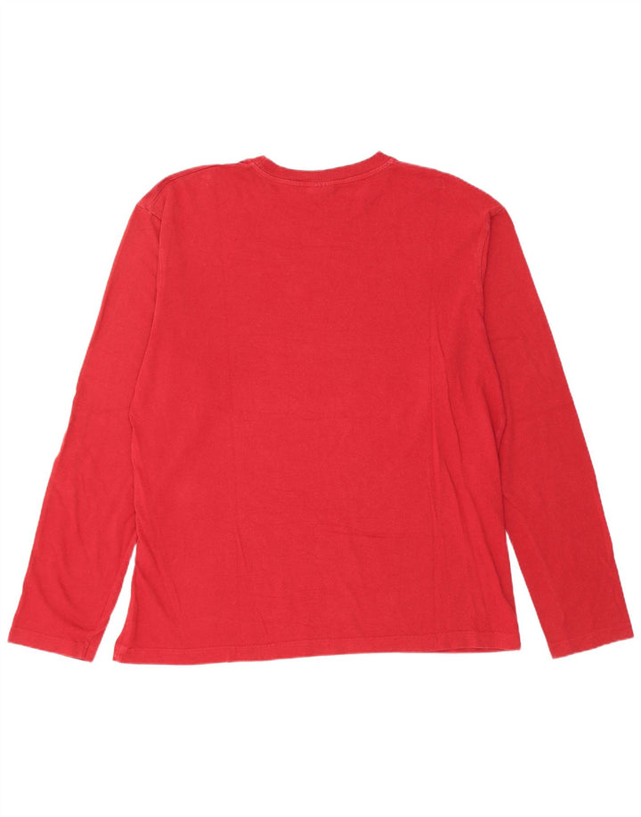 Levi's Maglia da uomo a maniche lunghe XL in cotone rosso