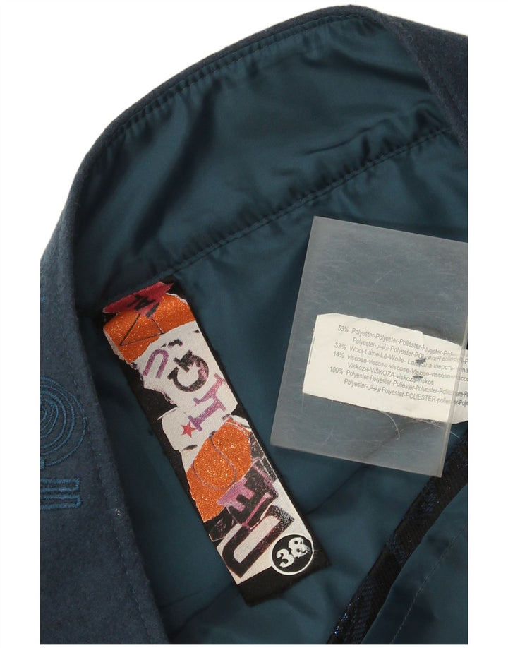 Gonna a trapezio da donna Desigual EU 38 media W32 blu navy geometrica