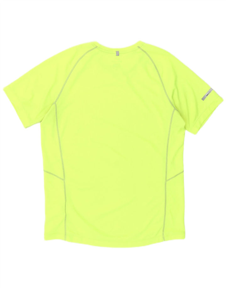 T-shirt da uomo Nike Dri Fit Top in poliestere giallo medio