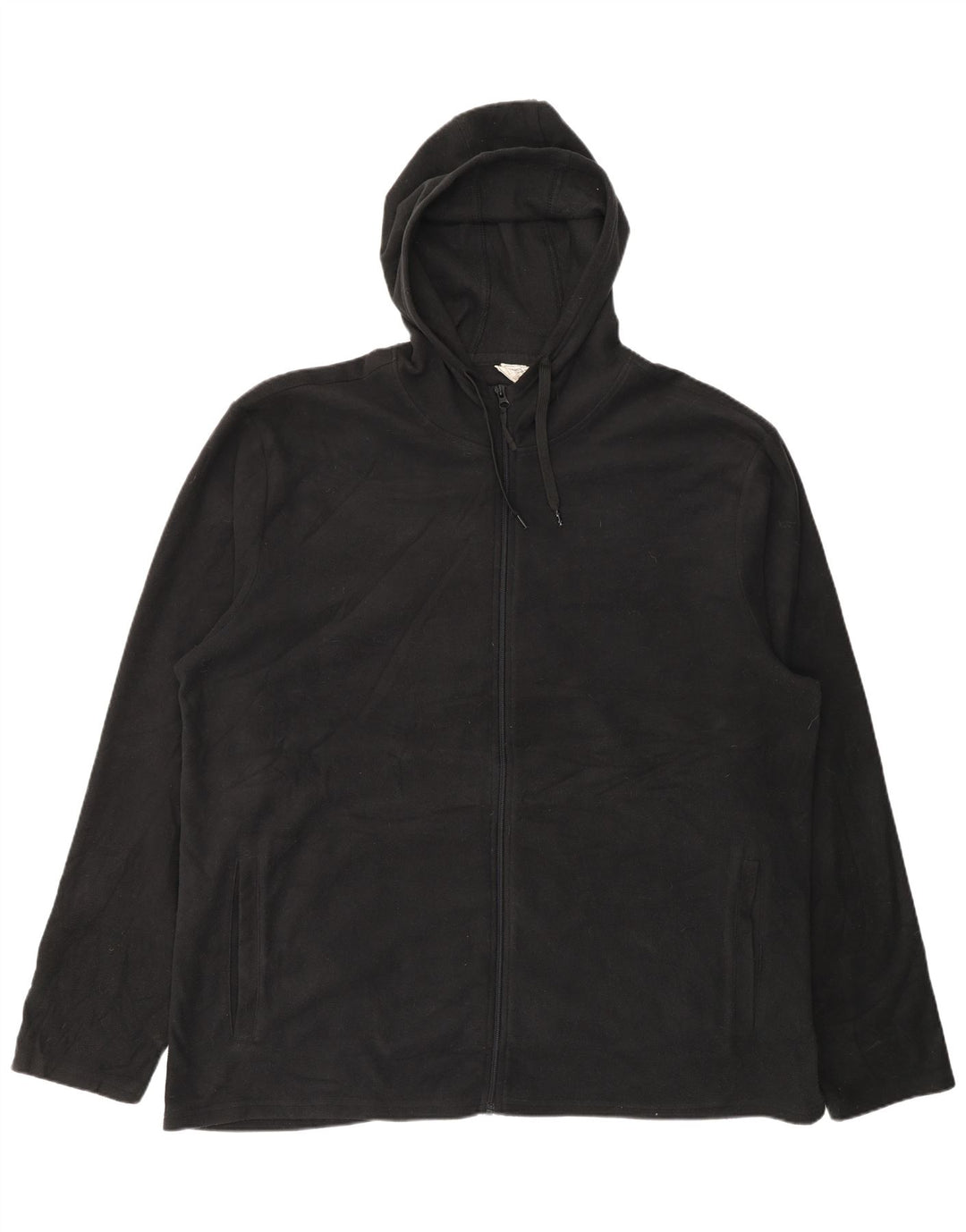 Giacca in pile con cappuccio da uomo Mountain Warehouse UK 46 3XL Poliestere nero