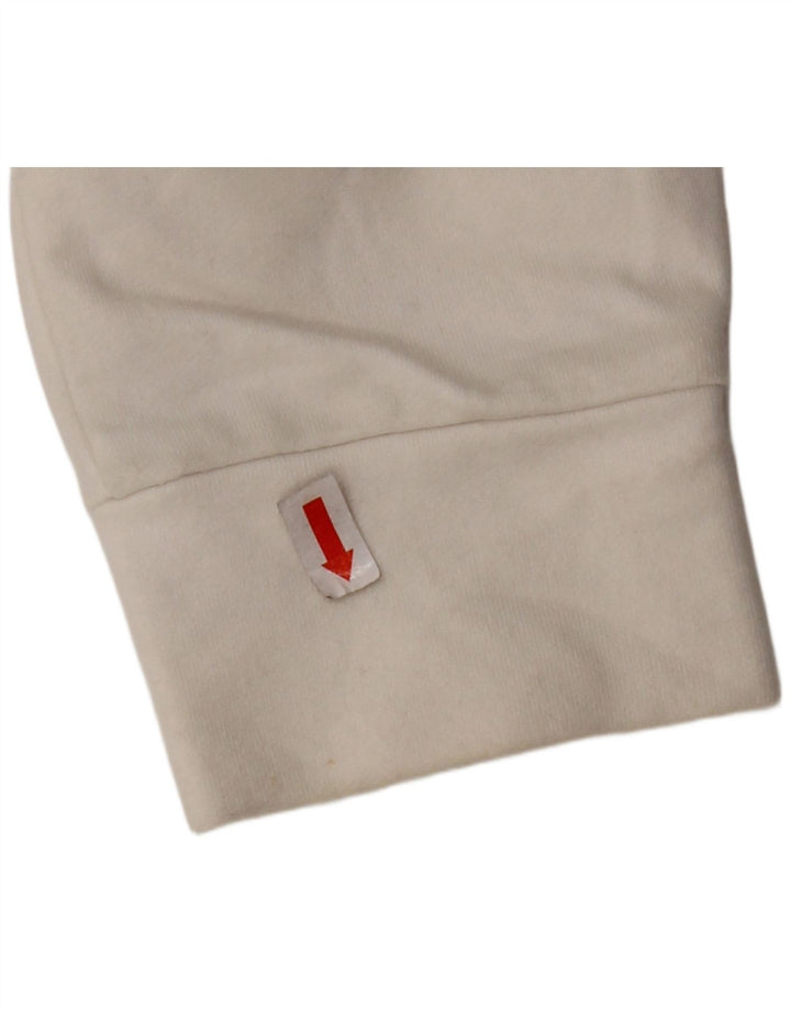 Felpa con cappuccio e zip da uomo NORTH SAILS 2XS cotone bianco