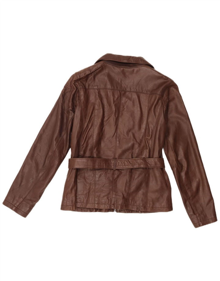 Giacca In Pelle Donna Conbipel IT 46 Large Pelle Marrone