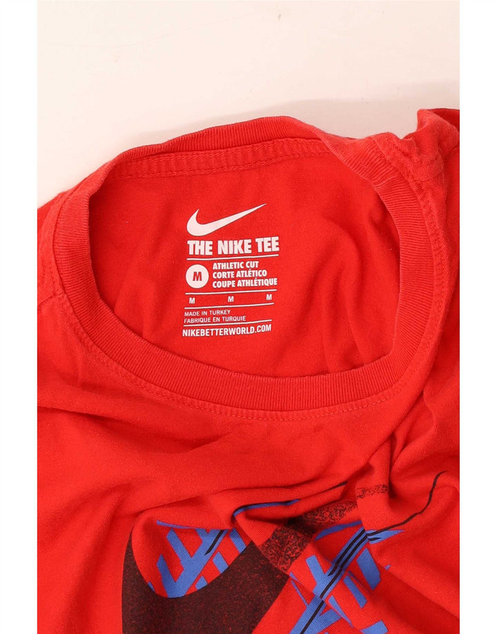 T-shirt grafica Nike da uomo con taglio atletico, colore rosso medio
