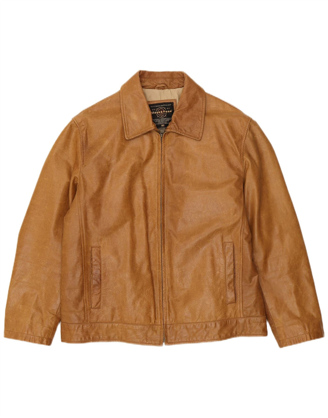 Giacca in pelle da uomo Mays & Rose UK 42 XL Beige