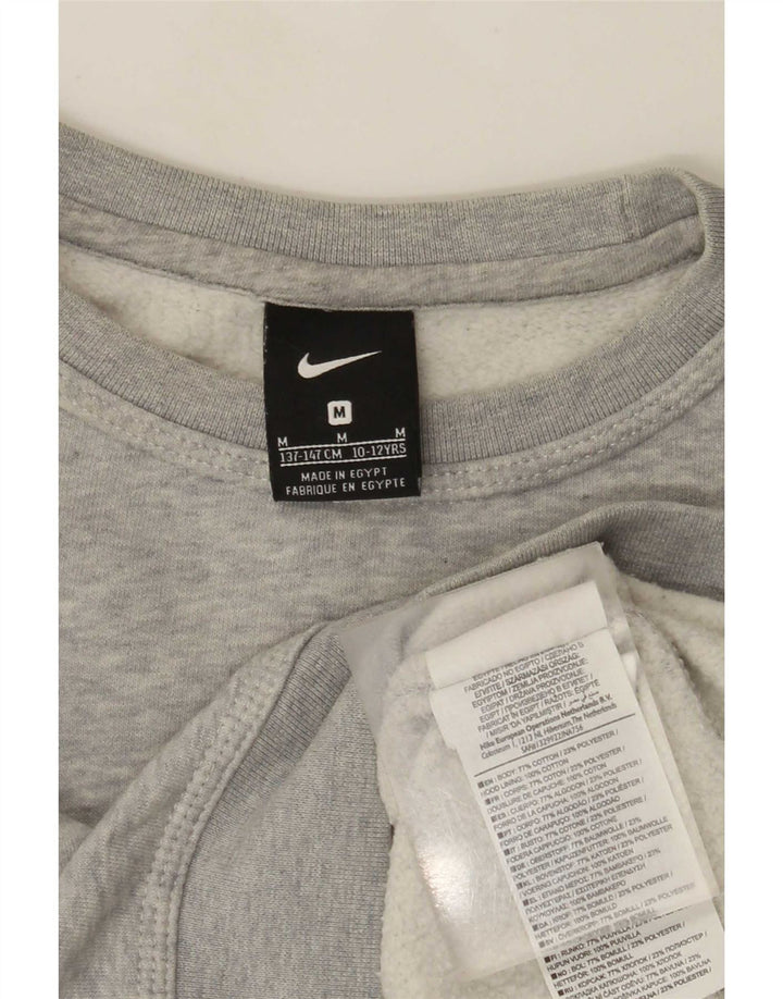 Felpa Nike Ragazzi Maglione 10-11 anni Cotone mélange grigio medio