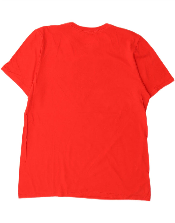 T-shirt grafica Nike da uomo con taglio atletico, grande, in cotone rosso