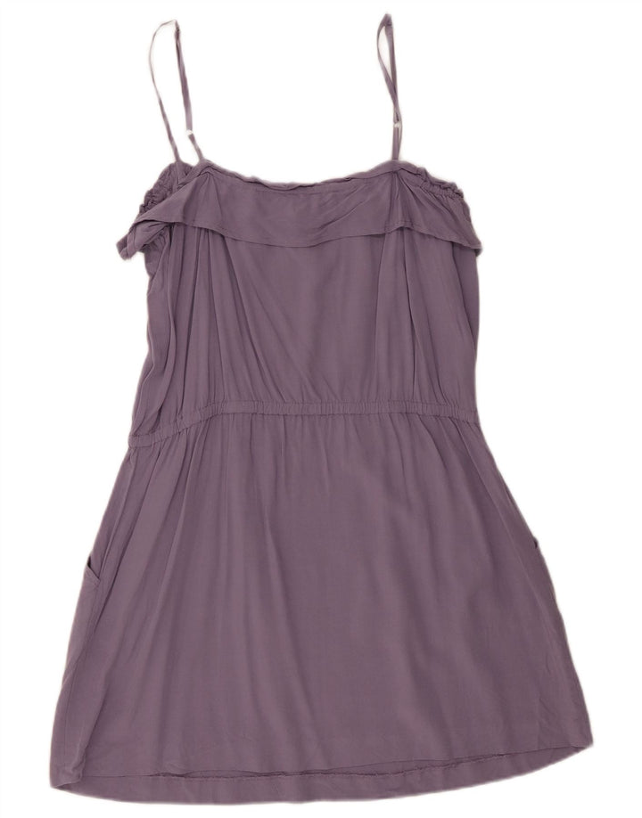 J. Crew Vestito estivo da donna UK 12 Rayon viola medio