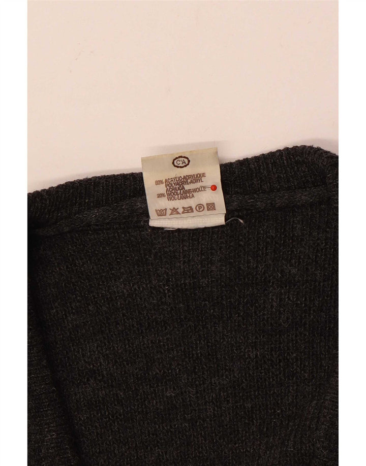 Maglione cardigan da uomo Angelo Litrico EU 48/50 Acrilico geometrico grigio medio