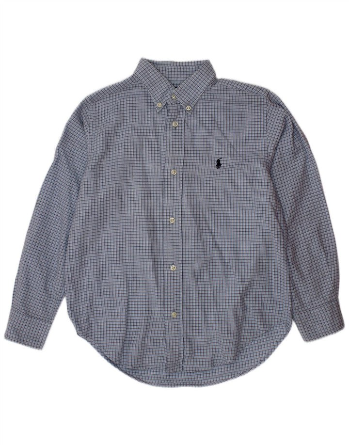 Camicia Ralph Lauren per ragazzi 5-6 anni in cotone a quadretti blu