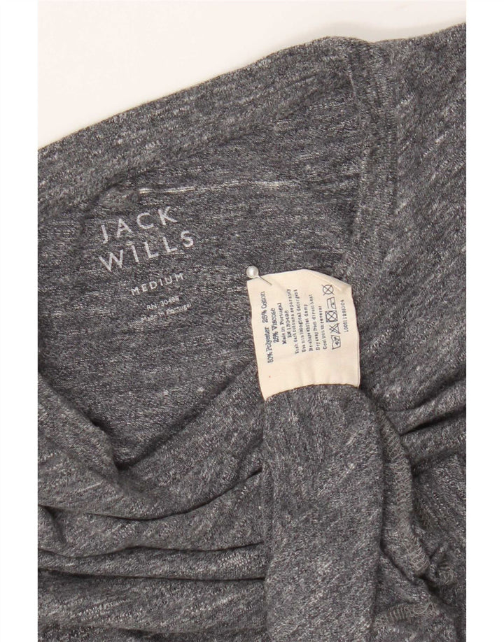T-shirt regolare a maniche corte da uomo Jack Wills Top grigio medio chiazzato