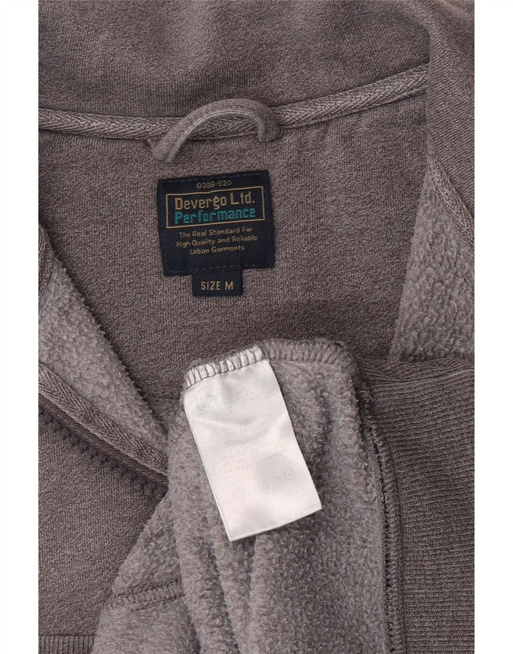 Giacca da ginnastica vintage da uomo in cotone grigio medio